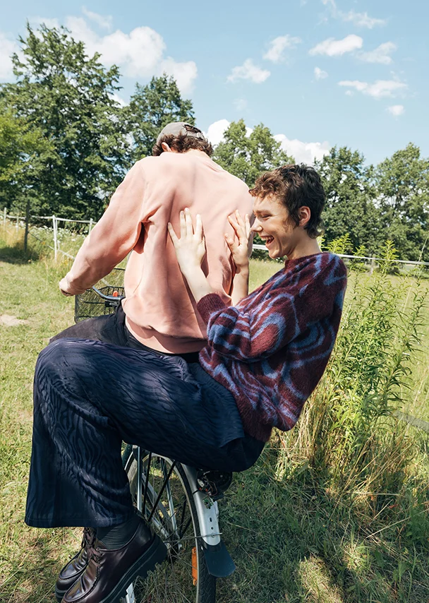 KAUF DICH GLCKLICH Hose dunkelblau