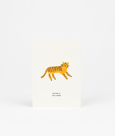 KAUF DICH GLCKLICH Postkarte Go For It, You Tiger!
