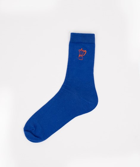 KAUF DICH GLCKLICH Socke Cafetierra (Gr. 41-46) Blau aus Bio-Baumwolle
