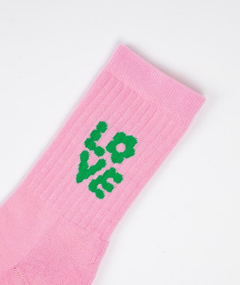 KAUF DICH GLCKLICH Tennissocke Love (Gr. 36-41) Pink aus Bio-Baumwolle