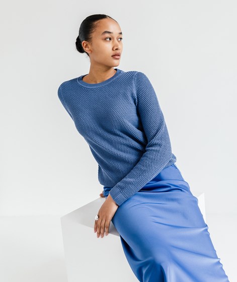 VILA VIDalo O-Neck Knit Pullover Blau