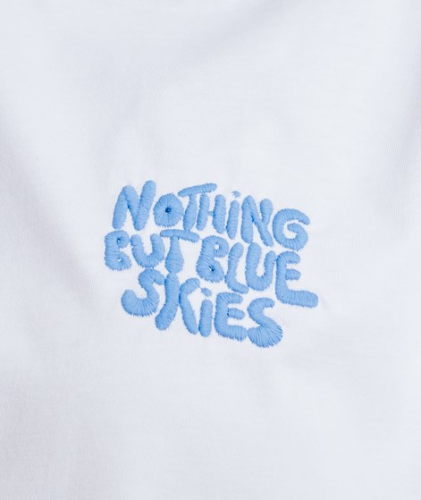 KAUF DICH GLCKLICH T-Shirt Blue Skies Wei aus Bio-Baumwolle