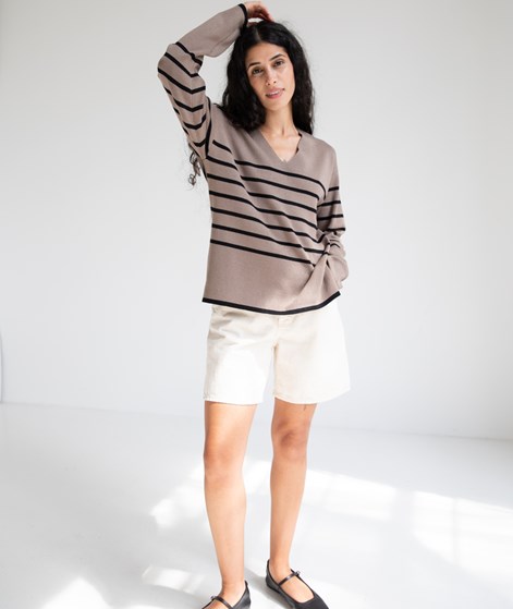 VILA VIOstria V-Neck Pullover gestreift