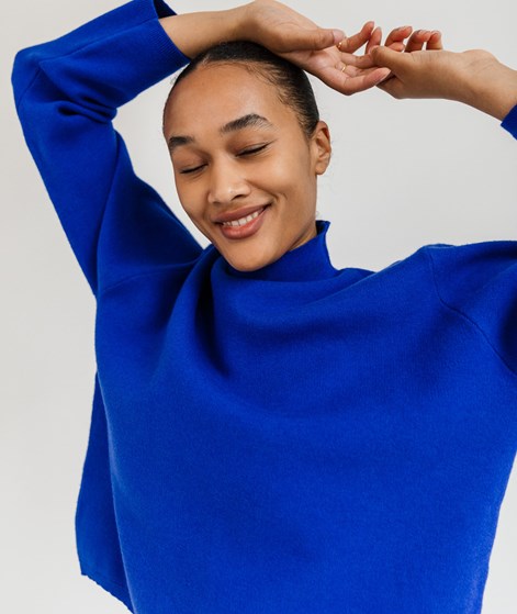 KAUF DICH GLCKLICH Turtleneck Pullover Blau