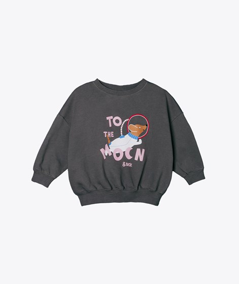 KAUF DICH GLCKLICH KIDS Sweater Mond Grau aus Bio-Baumwolle