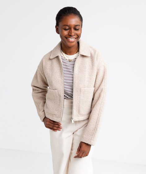 VILA VIJadas Zipper Jacke beige