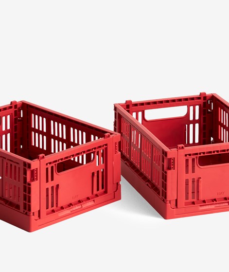 HAY Colour Crate Mini Set Korb rot