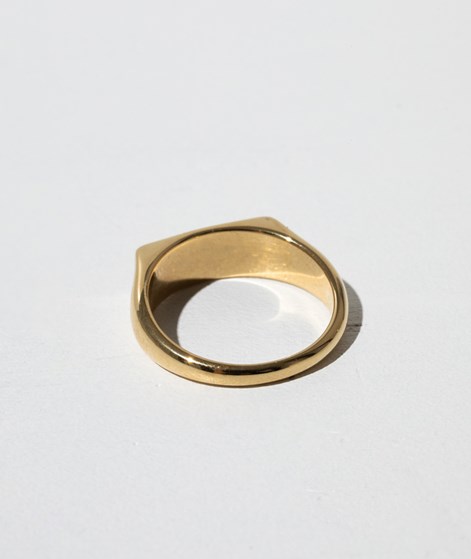 KAUF DICH GLCKLICH Abgeflachter Ring Gold