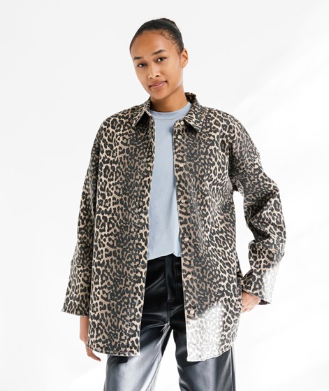 VILA VIChia Leopard Overshirt mehrfarbig