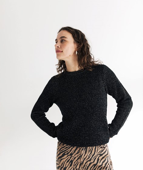 VILA VIDalo Glitter Knit  Pullover schwa