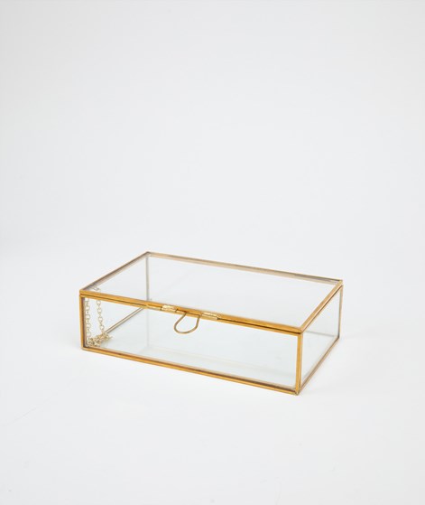 YUKU Glass Box Gold (18x11x5cm)