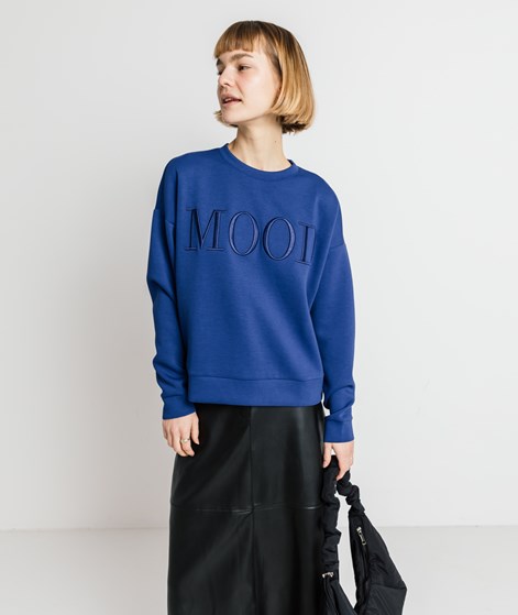 VILA VIReflect Emb Lumi L/S Sweat Sweater Blau