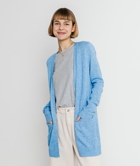 VILA VIRil Open L/S Cardigan Hellblau