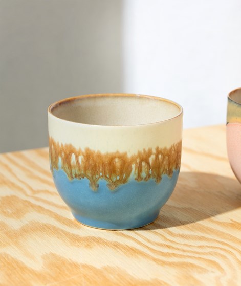 HKLIVING 70s Ceramics: Caf Becher mehrfarbig