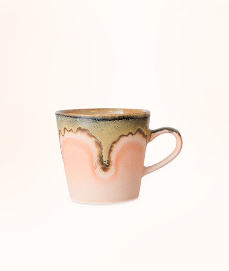 HKLIVING 70s Ceramics: Americano Tasse Blossom mehrfarbig