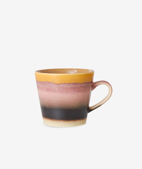 HKLIVING 70s Ceramics: Cappuccino Tasse Sunset mehrfarbig