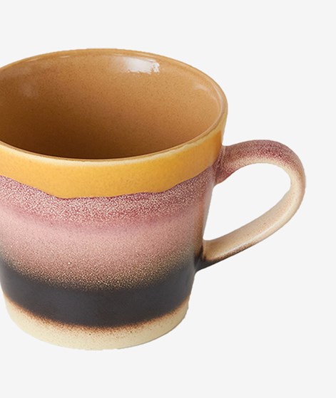 HKLIVING 70s Ceramics: Cappuccino Tasse Sunset mehrfarbig