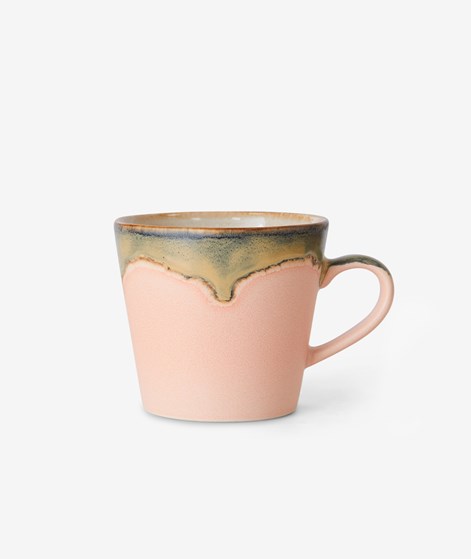 HKLIVING 70s Ceramics: Cappuccino Tasse mehrfarbig