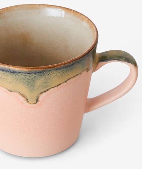 HKLIVING 70s Ceramics: Cappuccino Tasse mehrfarbig