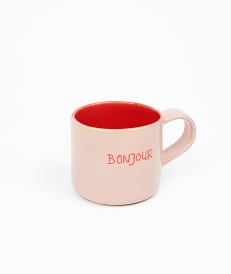 KAUF DICH GLCKLICH Mug Bonjour Rosa