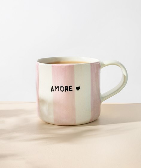 KAUF DICH GLCKLICH Mug Amore Streifen