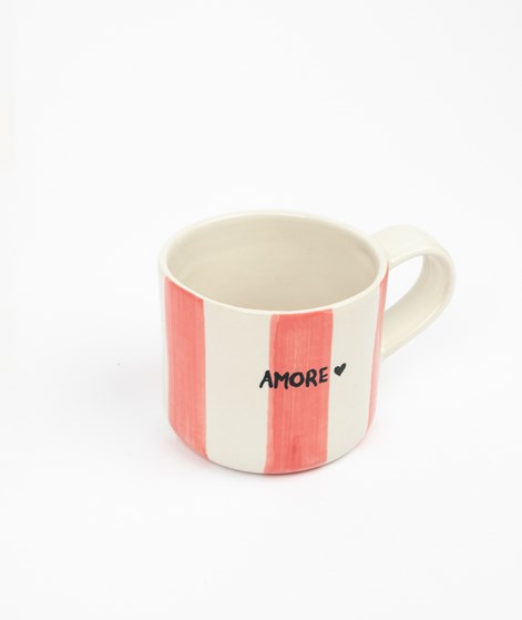 KAUF DICH GLCKLICH Mug Amore Rot Streifen