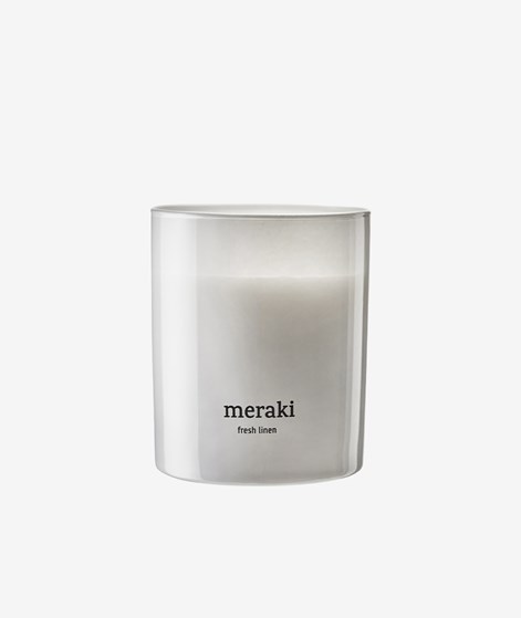 MERAKI Fresh Linen Durftkerze Wei