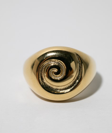 KAUF DICH GLCKLICH Ring Spirale Gold