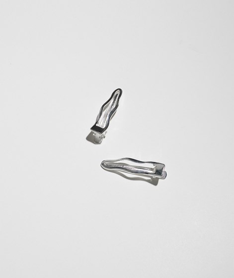 EBBA Haarclip (2er-Set) Silber Wellenform