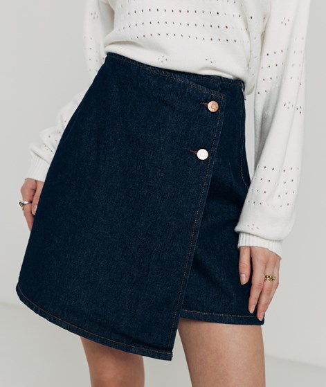 YAS YASLisana HMW Short Denim Rock Blau