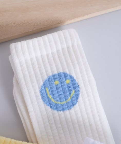 KAUF DICH GLCKLICH Tennissocke Smiley (Gr. 36-41) aus Bio-Baumwolle