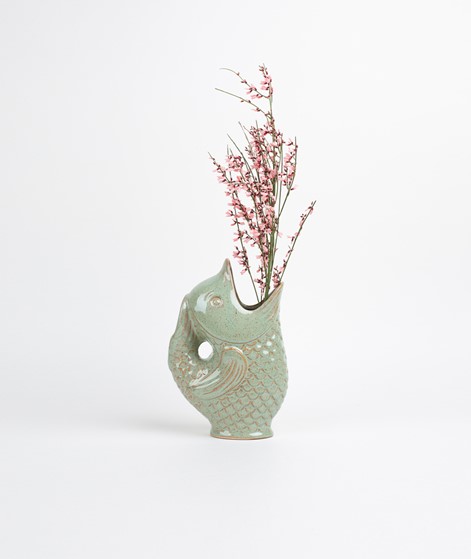 MADAM STOLTZ Stoneware Vase light green